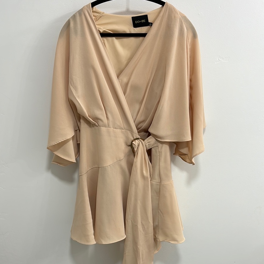 DO+BE Cream Wrap Jumpsuit